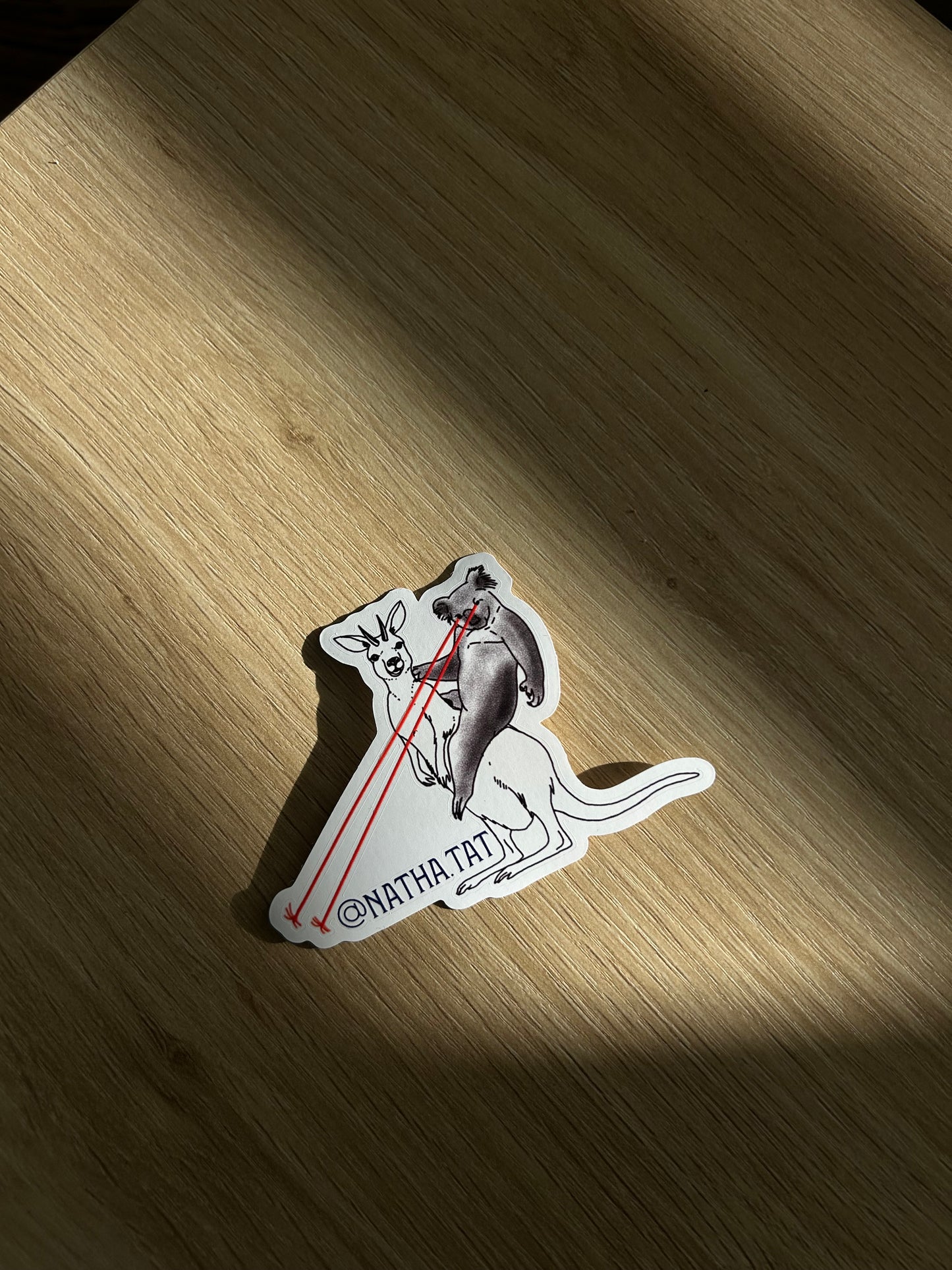 Kangaroo Koala ride sticker